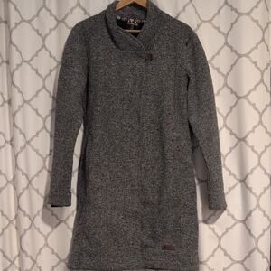 SHERPA Lhamu Jacket Gray Long Coat Large